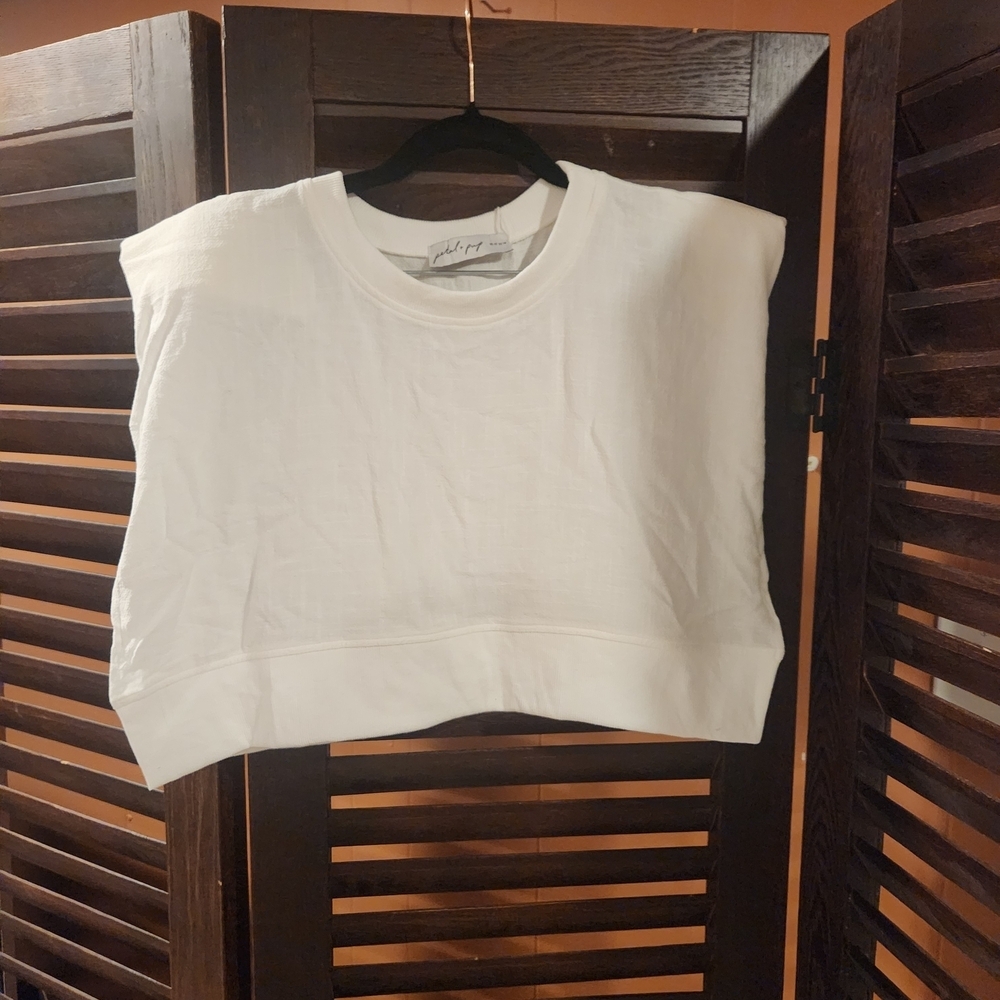 Petal & Pup White Sweatshirt